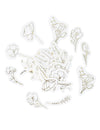 Confettis de table fleurs pour baptême dorées