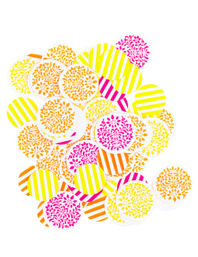 100 confettis de papel Pink Limonade 2,5 cm