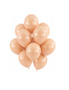 100 mini balões látex pêssego 13 cm decoração festa pastel