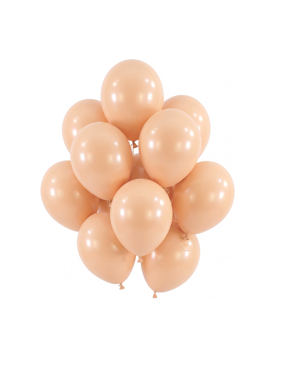 100 mini balões látex pêssego 13 cm decoração festa pastel