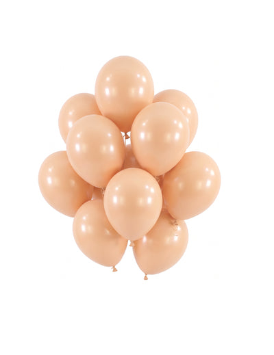 100 mini balões látex pêssego 13 cm decoração festa pastel