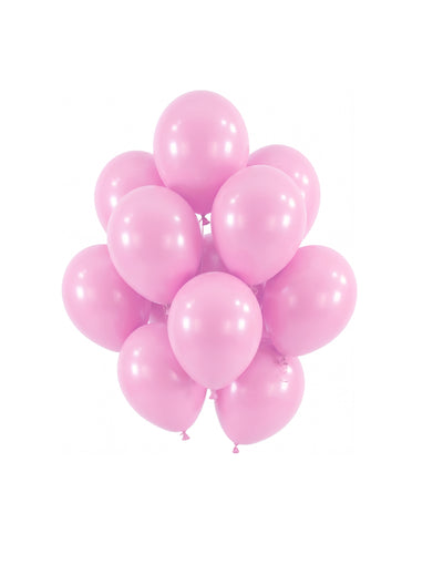 100 mini balões de látex rosa claro 13cm para decoração