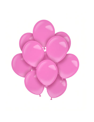 100 mini balões de látex rosa 13 cm para arco e decoração