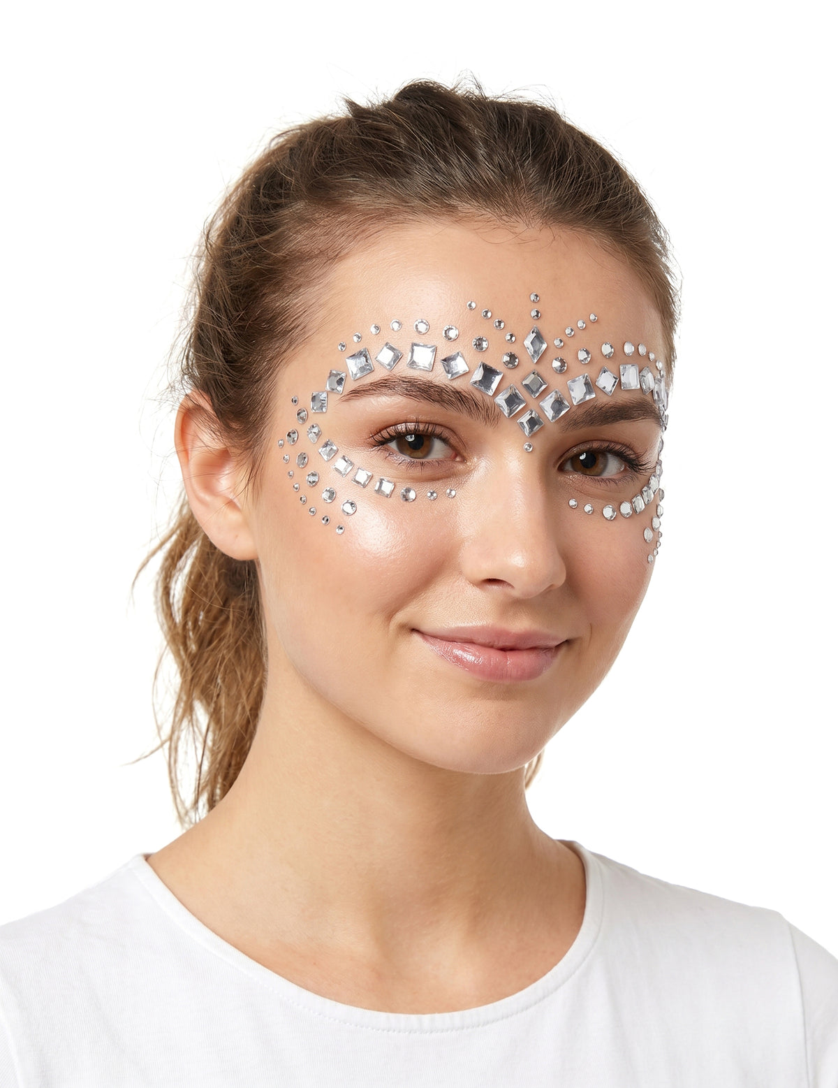 100 pérolas para cara prateadas