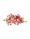 Confettis de table ronds rouges