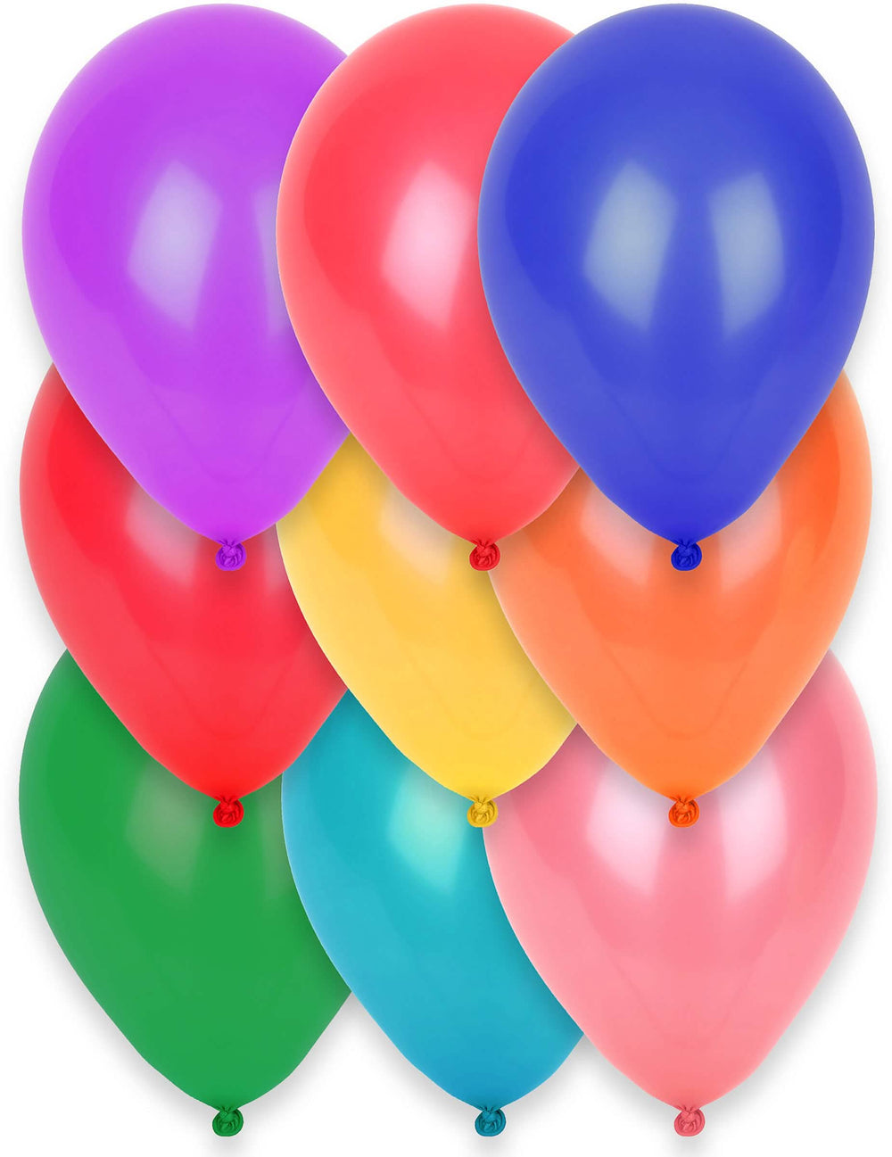 12 balões multicolores para festa