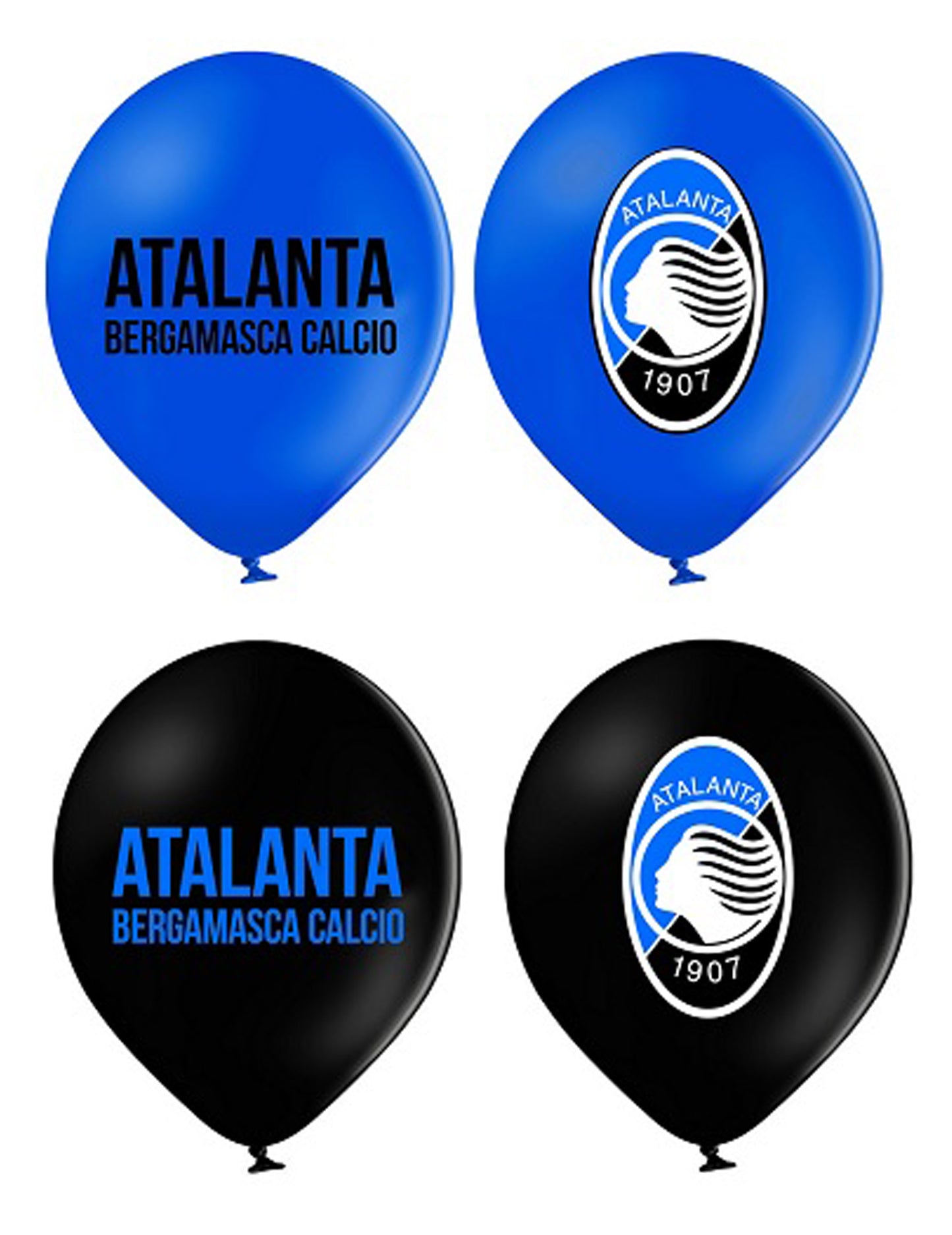 12 modrÃ½ch a Äiernych latexovÃ½ch balÃ³nov Atalantaâ„¢ 30 cm