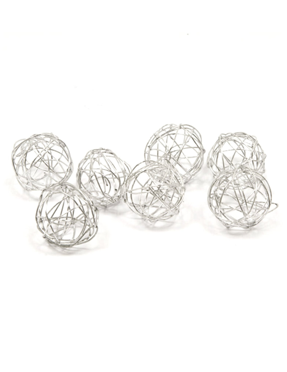 Boules de décoration de mariage pour table en métal argenté