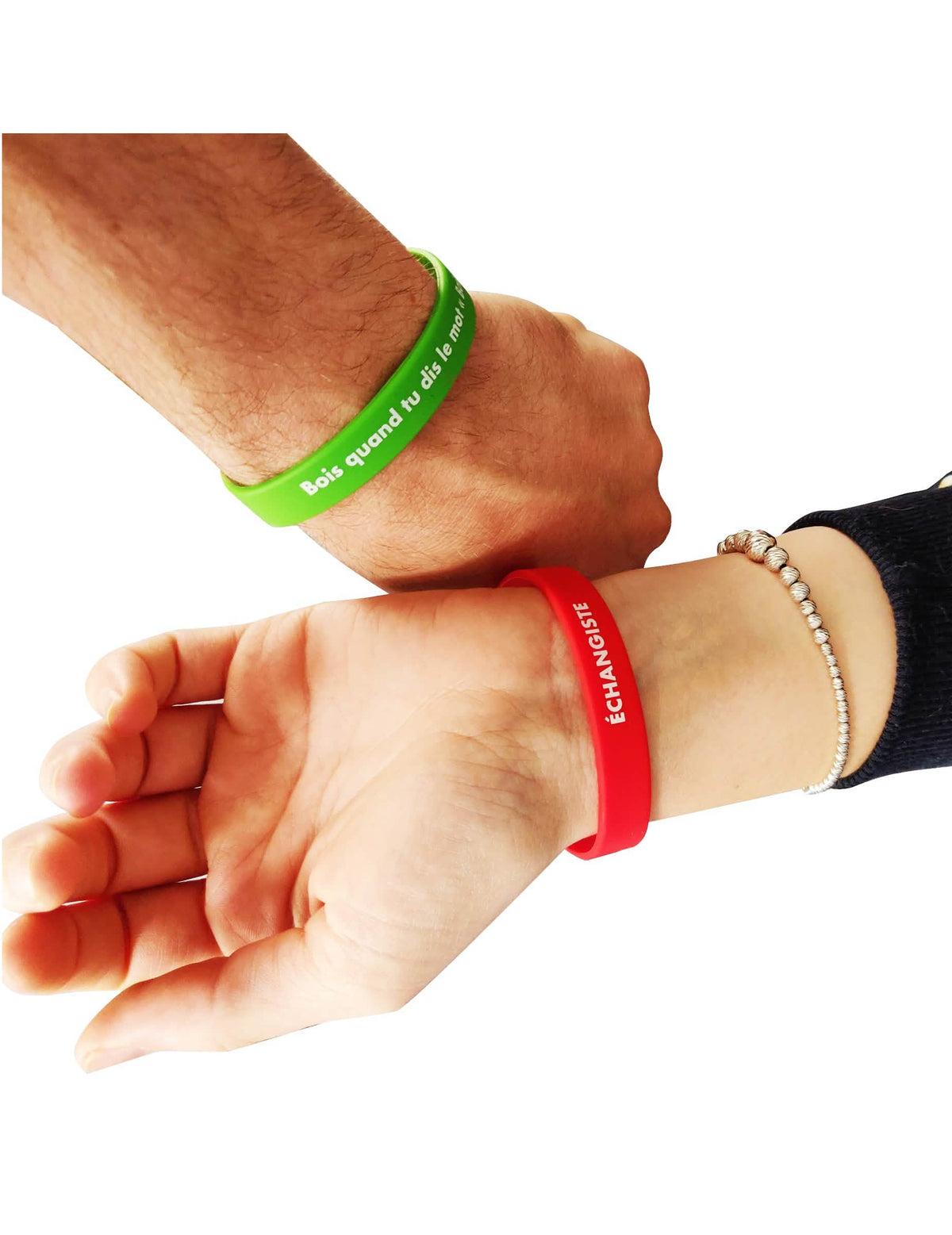 10 pulseiras desafios humorístico para adulto multicoloridas em silicone