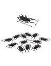 Lot de 12 cafards Halloween pour décoration noirs