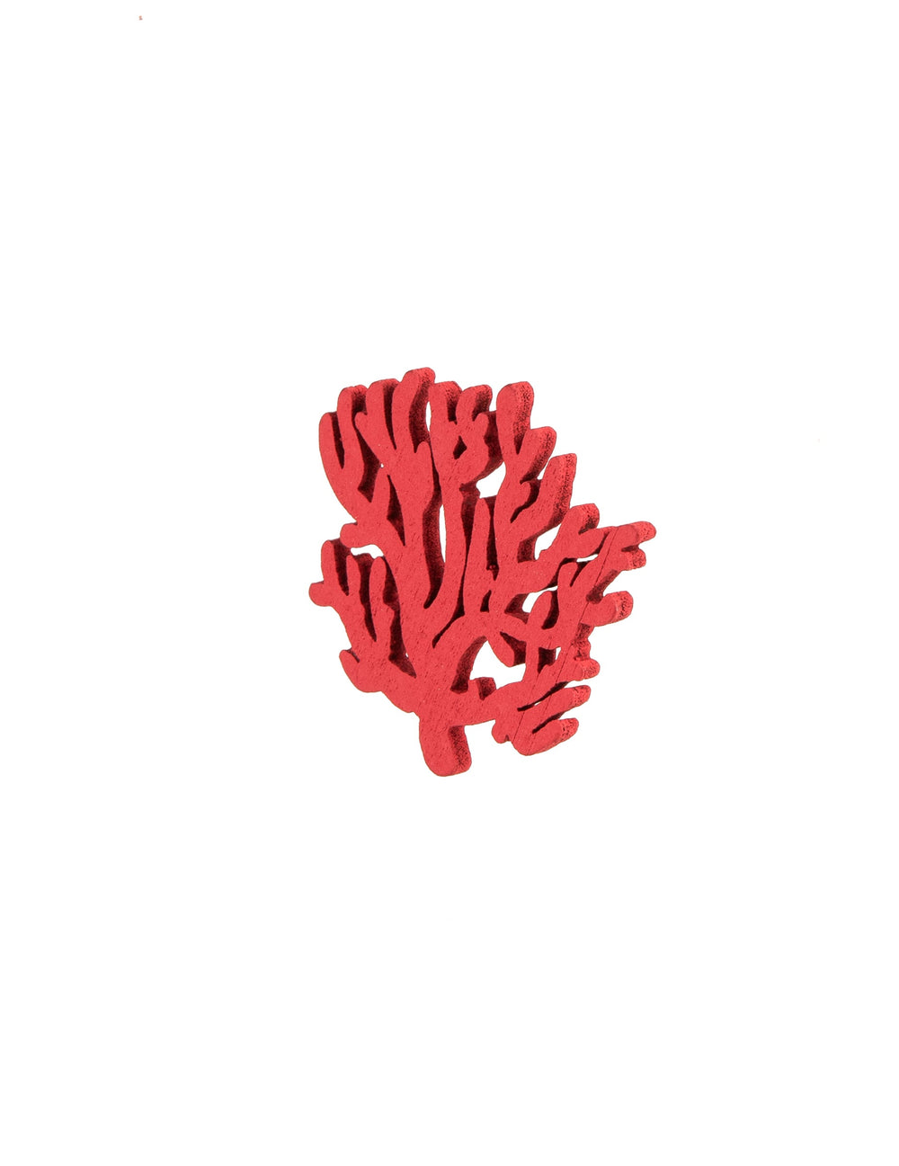 Vue de profil du confettis en bois corail thème marin