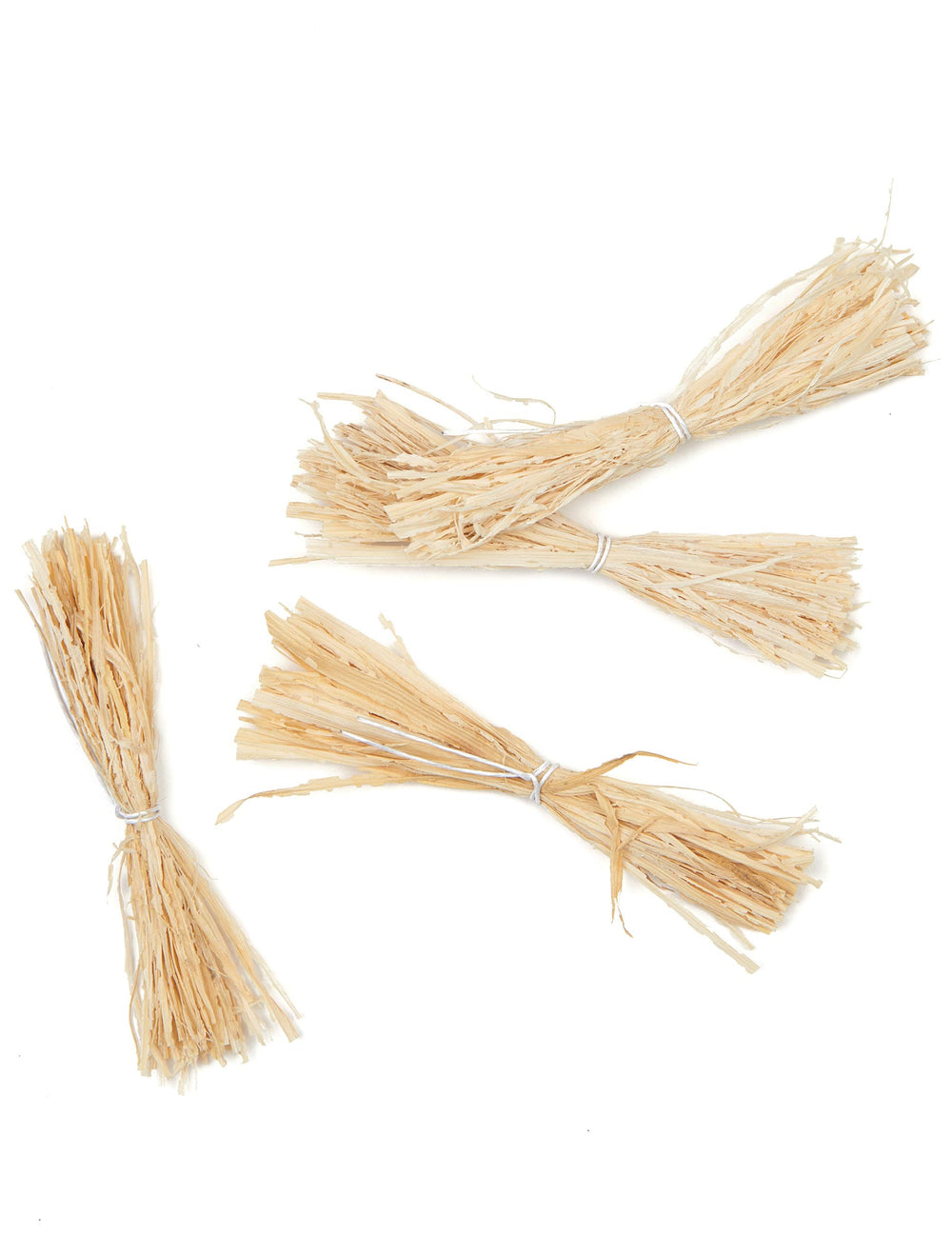 12 fagots de paille décoration rustique couleur naturelle beige