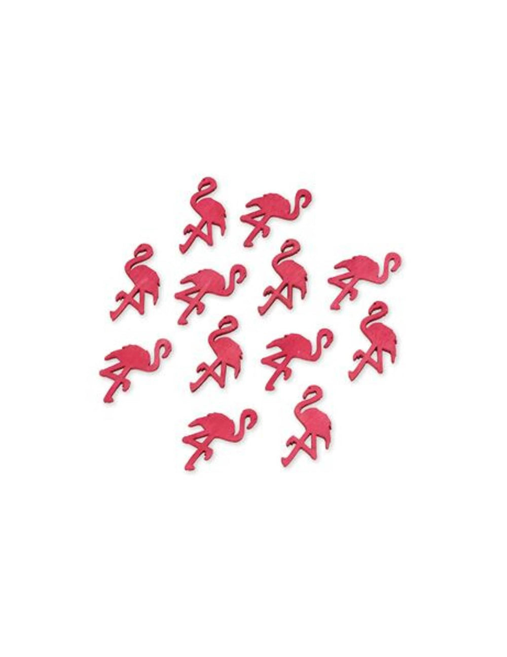 Grande plano sobre os detalhes da decoração de flamingos cor de rosa para festa exótica em madeira cor de rosa