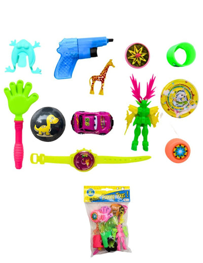 12 brinquedos de quermesse sortidos