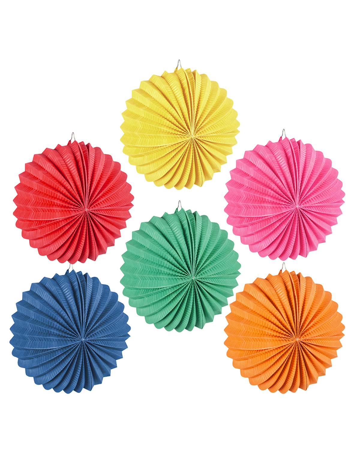 Lanternes rondes couleurs assorties pour décoration multicolores