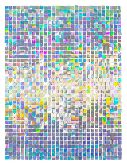 12 painéis de fundo irisado 30 x 30 cm