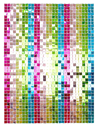 12 painéis de fundo multicolor 30 x 30 cm