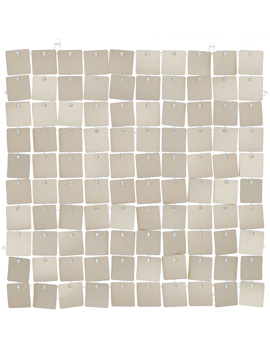 12 Painéis de pano de fundo dourado mate 30 x 30 cm