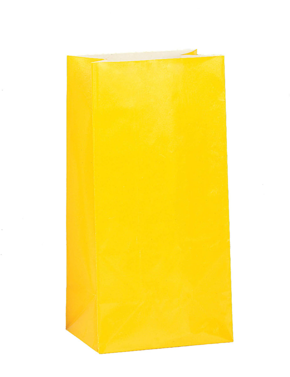 Sacos de papel para presentes de aniversário amarelo
