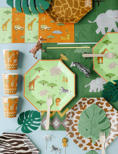 12 guardanapos de papel folha de monstera verdes 29,1 x 36 cm