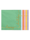 12 Guardanapos de papel Happy Birthday pastel e ouro 33 × 33 cm