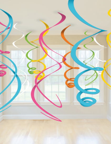 Decorações para pendurar coloridas