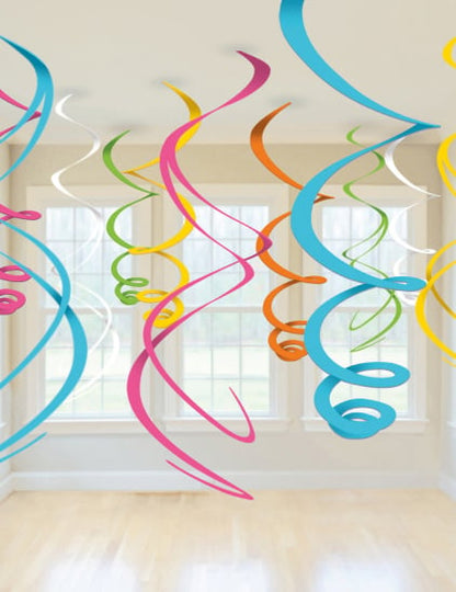 Decorações para pendurar coloridas