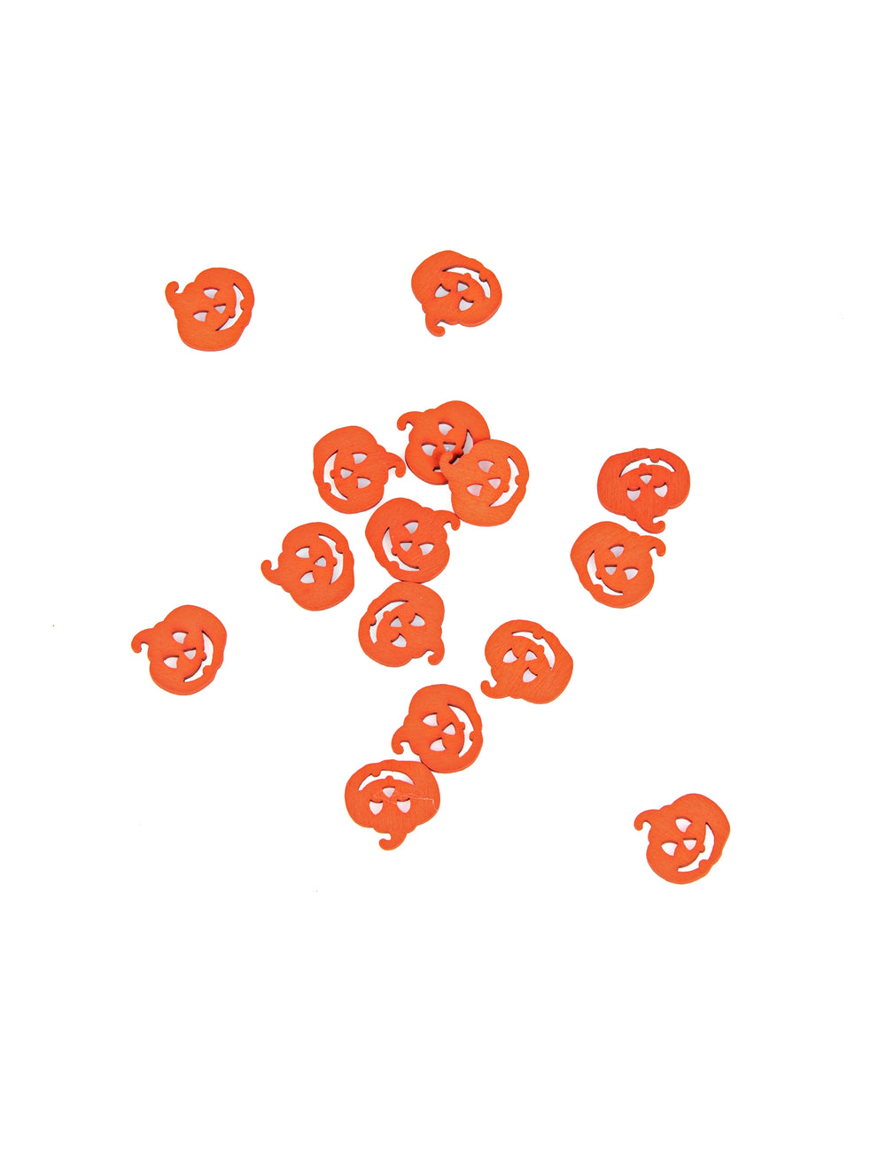 Confettis de table citrouille pour Halloween orange