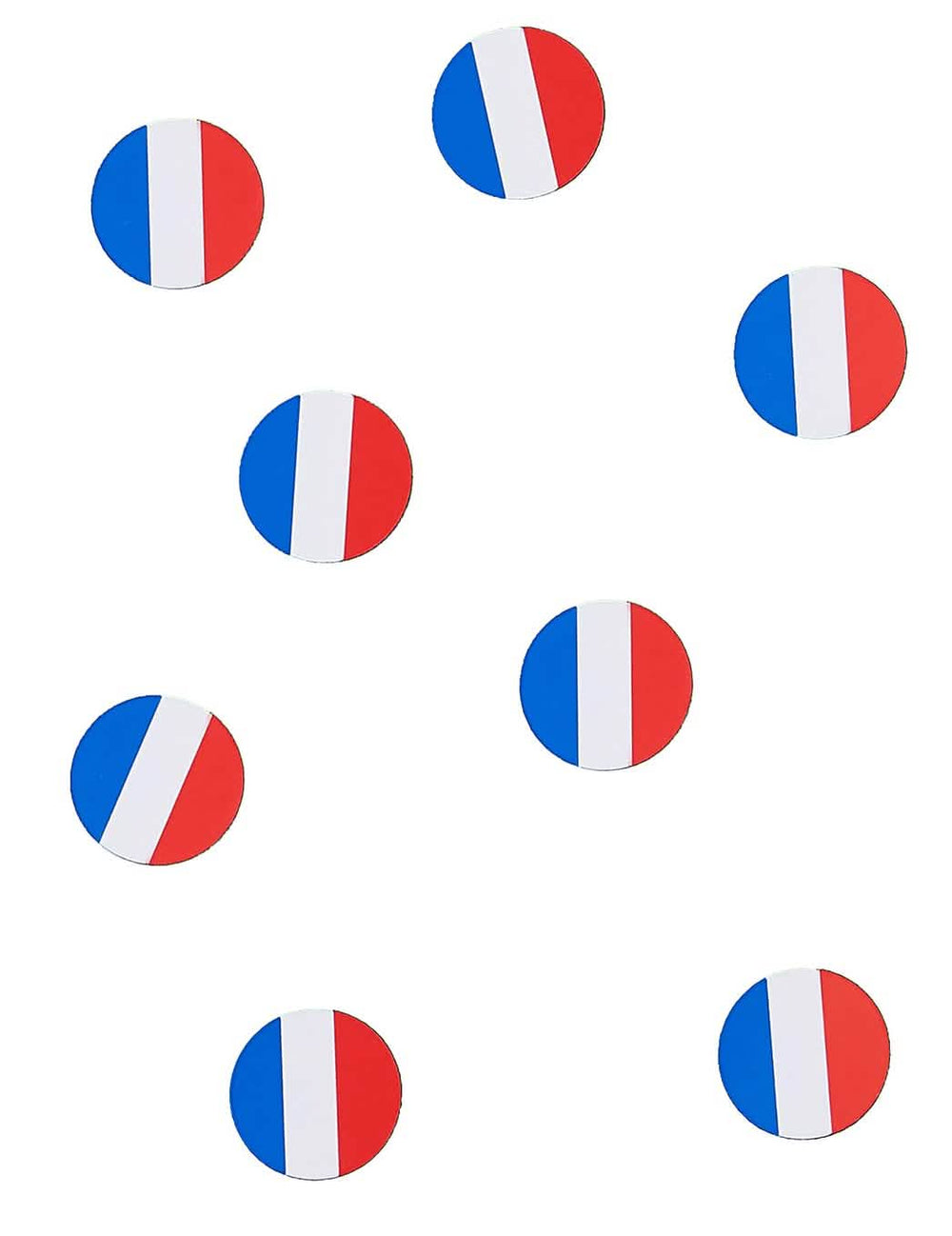 confettis de mesa drapeau frança pour supporters azul branco vermelho