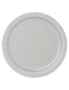 Assiettes en carton rondes festives argent