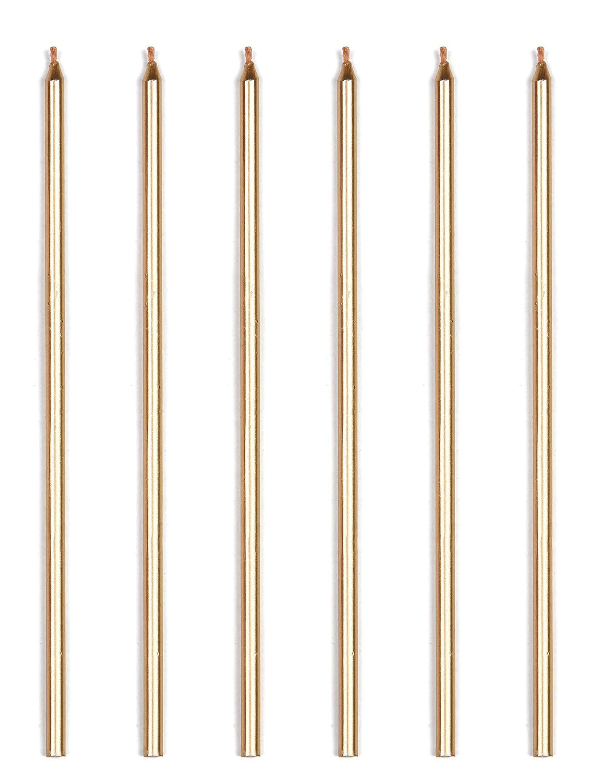 16 velas gigantes douradas metálicas com suportes para velas
