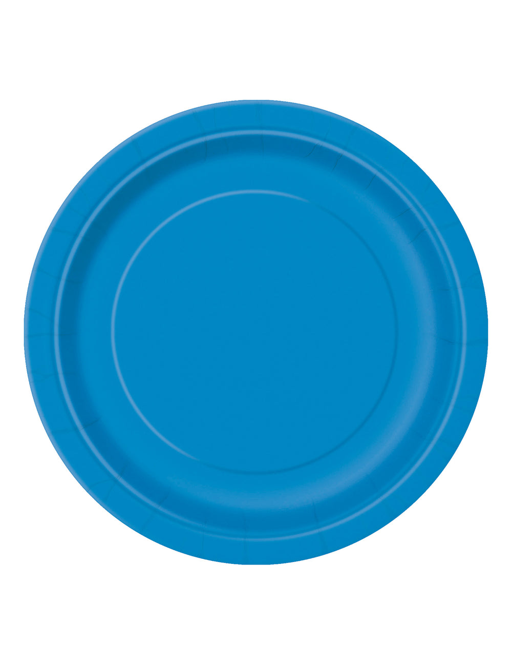 Assiettes en carton bleues