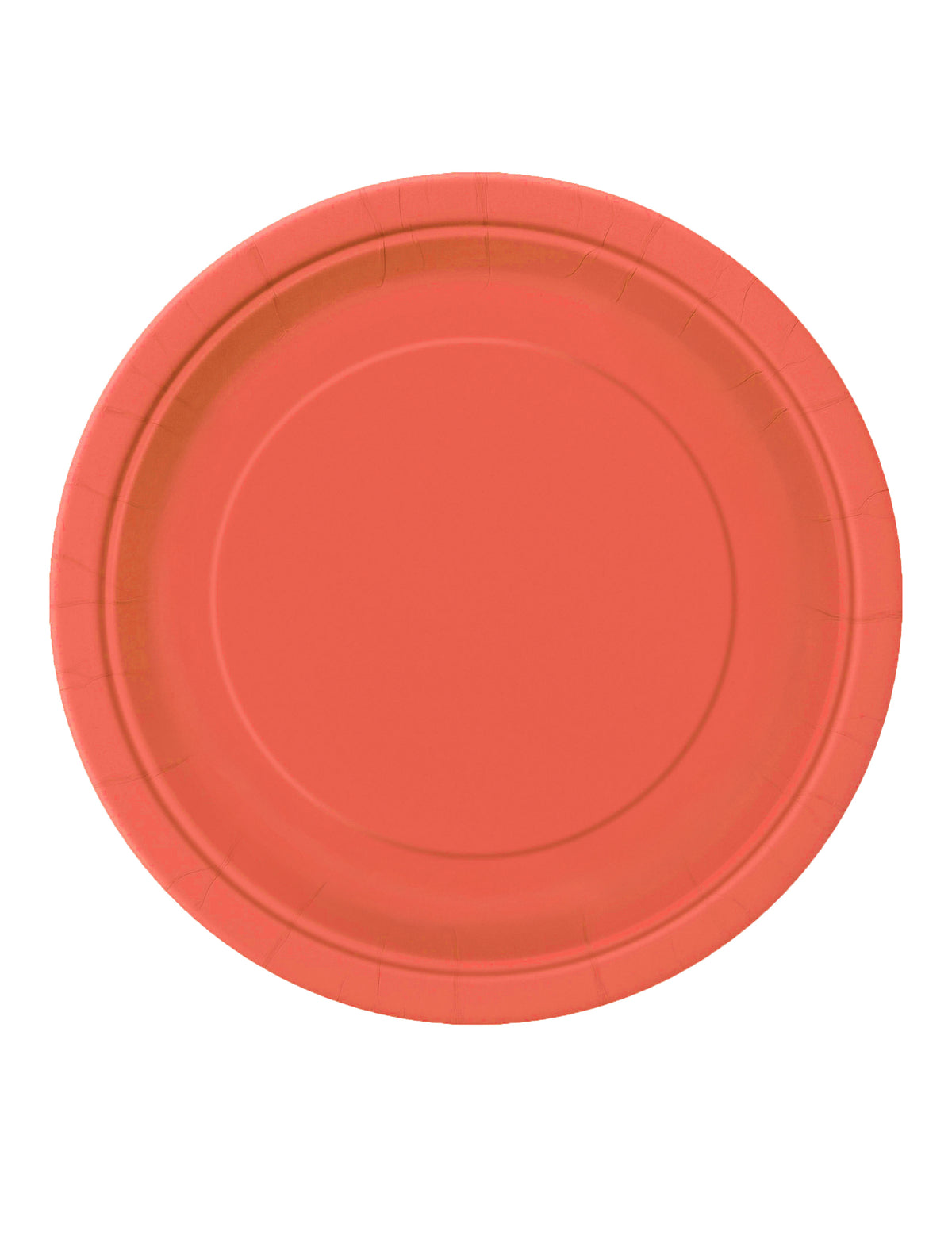 Assiettes en carton corail