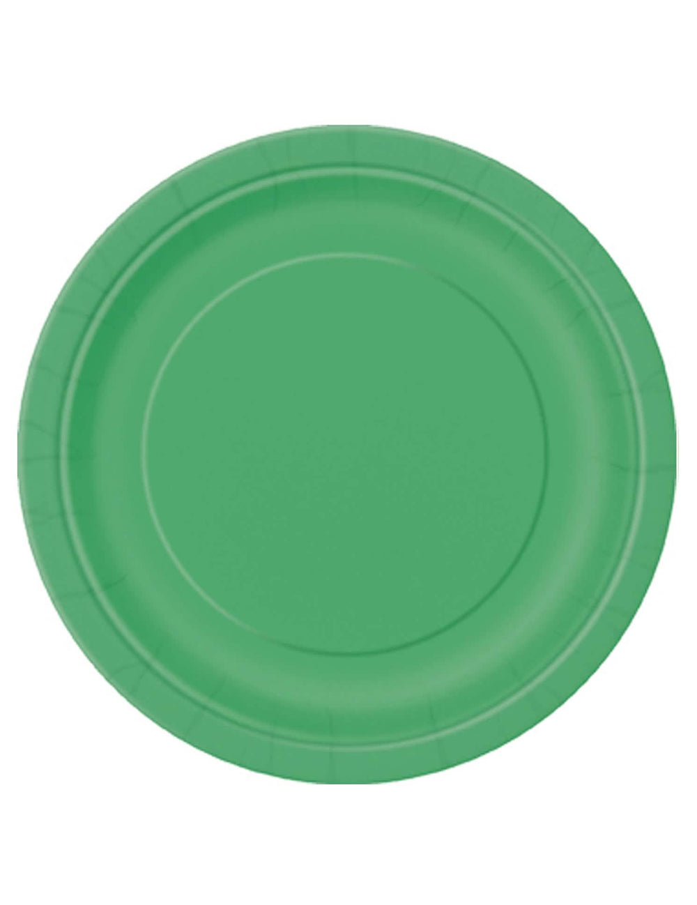 Assiettes en carton vert émeraude
