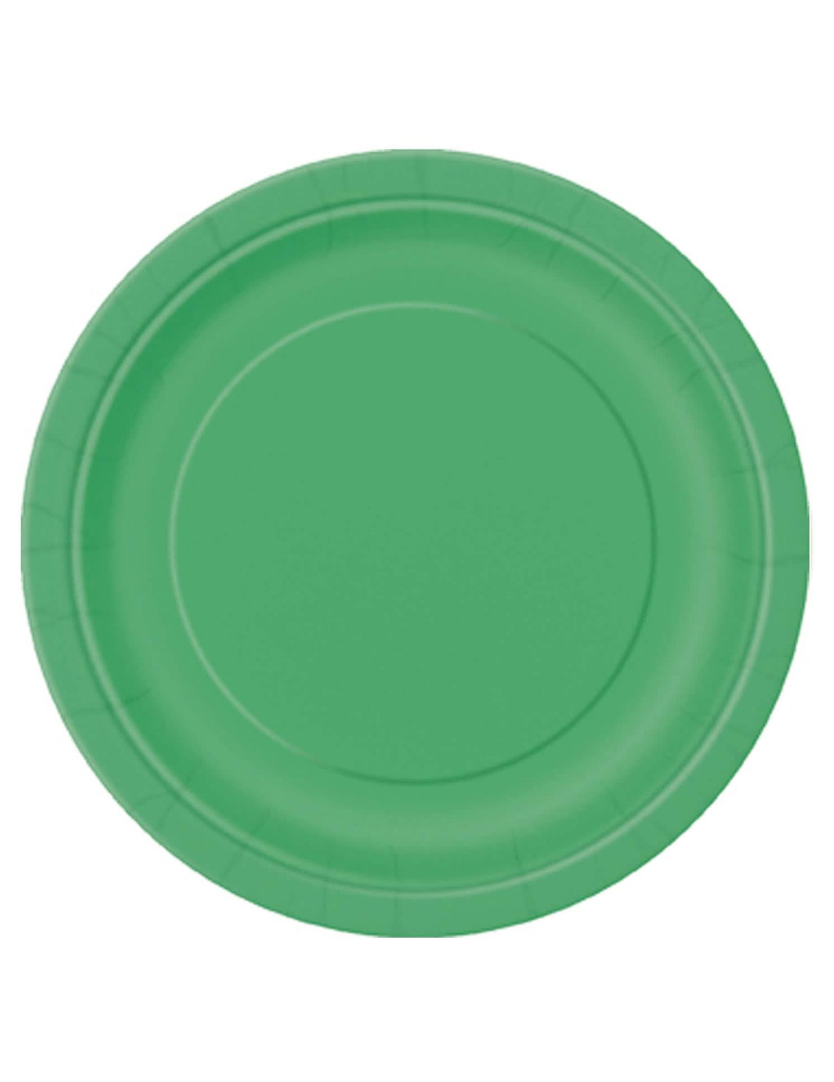 Assiettes en carton vert émeraude