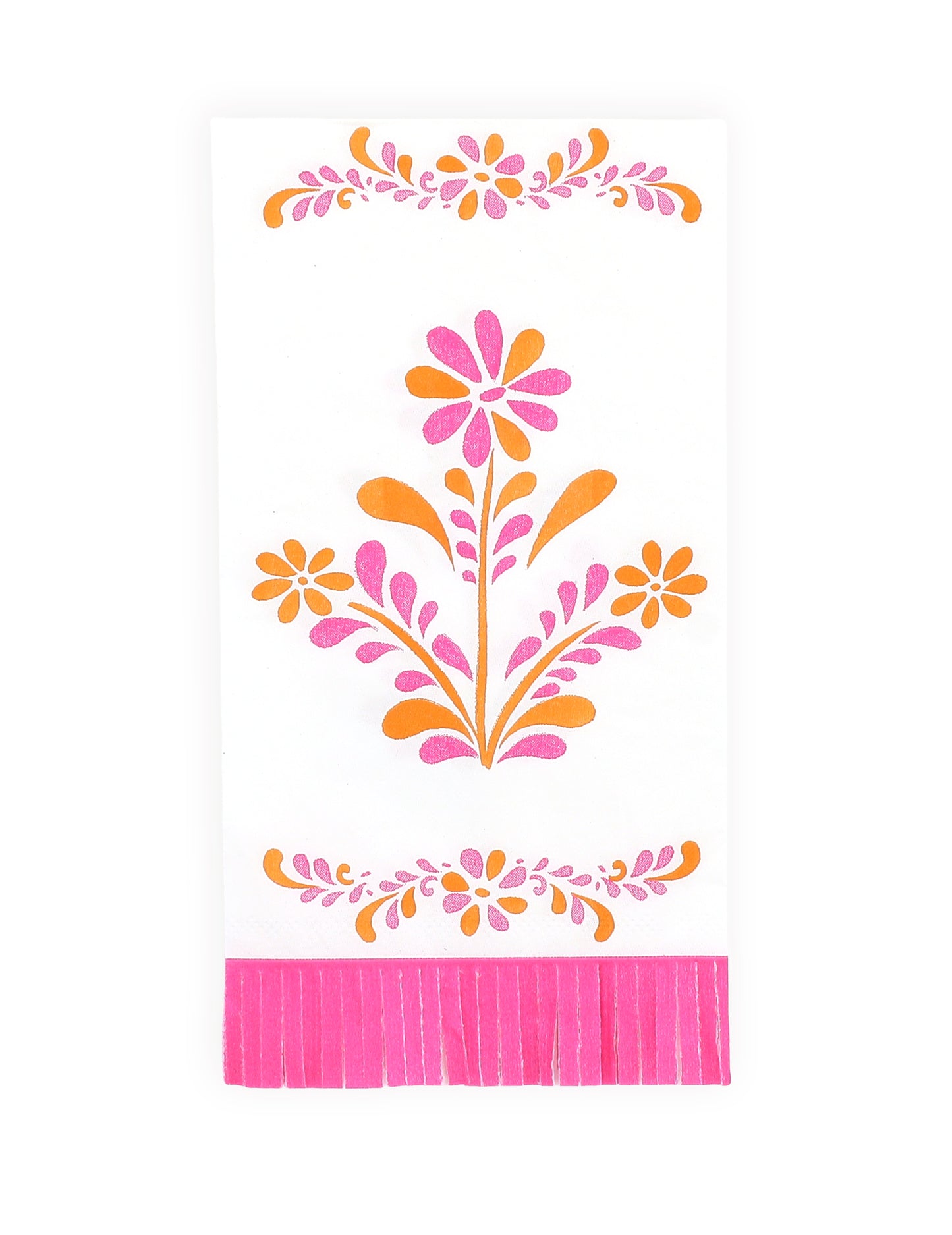16 guardanapos de papel com franjas Pink Limonade 20 x 40 cm