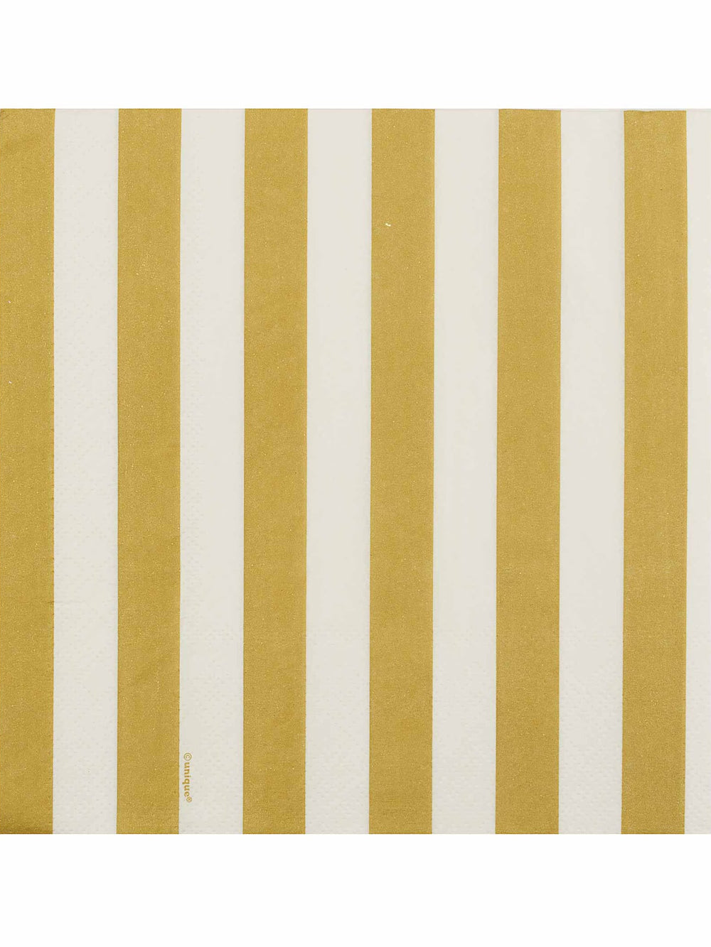 Gros plan sur le motif des 16 serviettes en papier à rayures pour fête