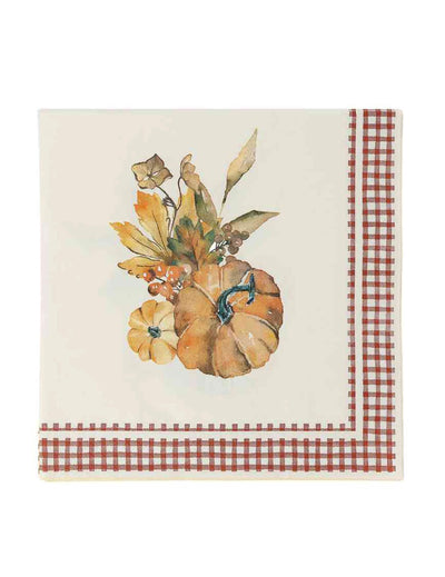 16 Guardanapos de papel abóboras Cottage Living 33 x 33 cm