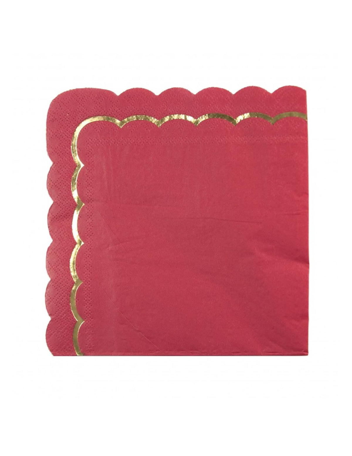 Guardanapos de papel recortados para natal vermelhos e dourados