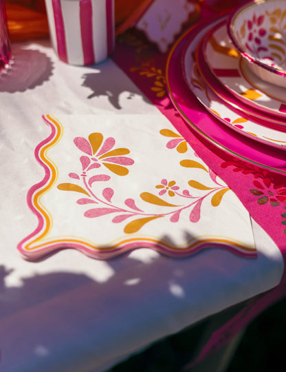 16 guardanapos de papel Pink Limonade 33 x 33 cm
