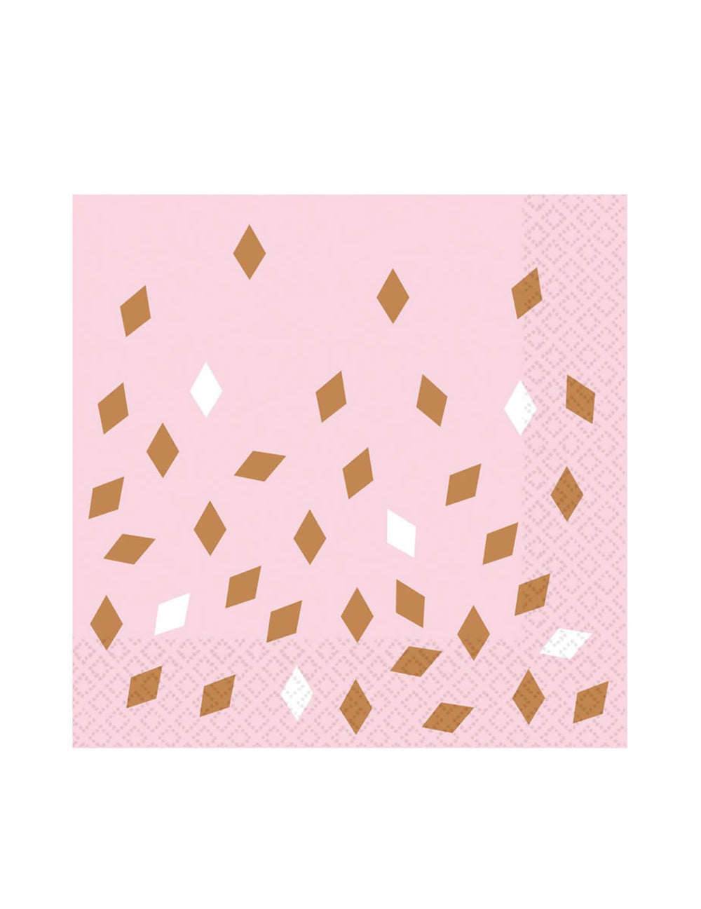 guardanapos confettis ouro rosa para aniversário rosas