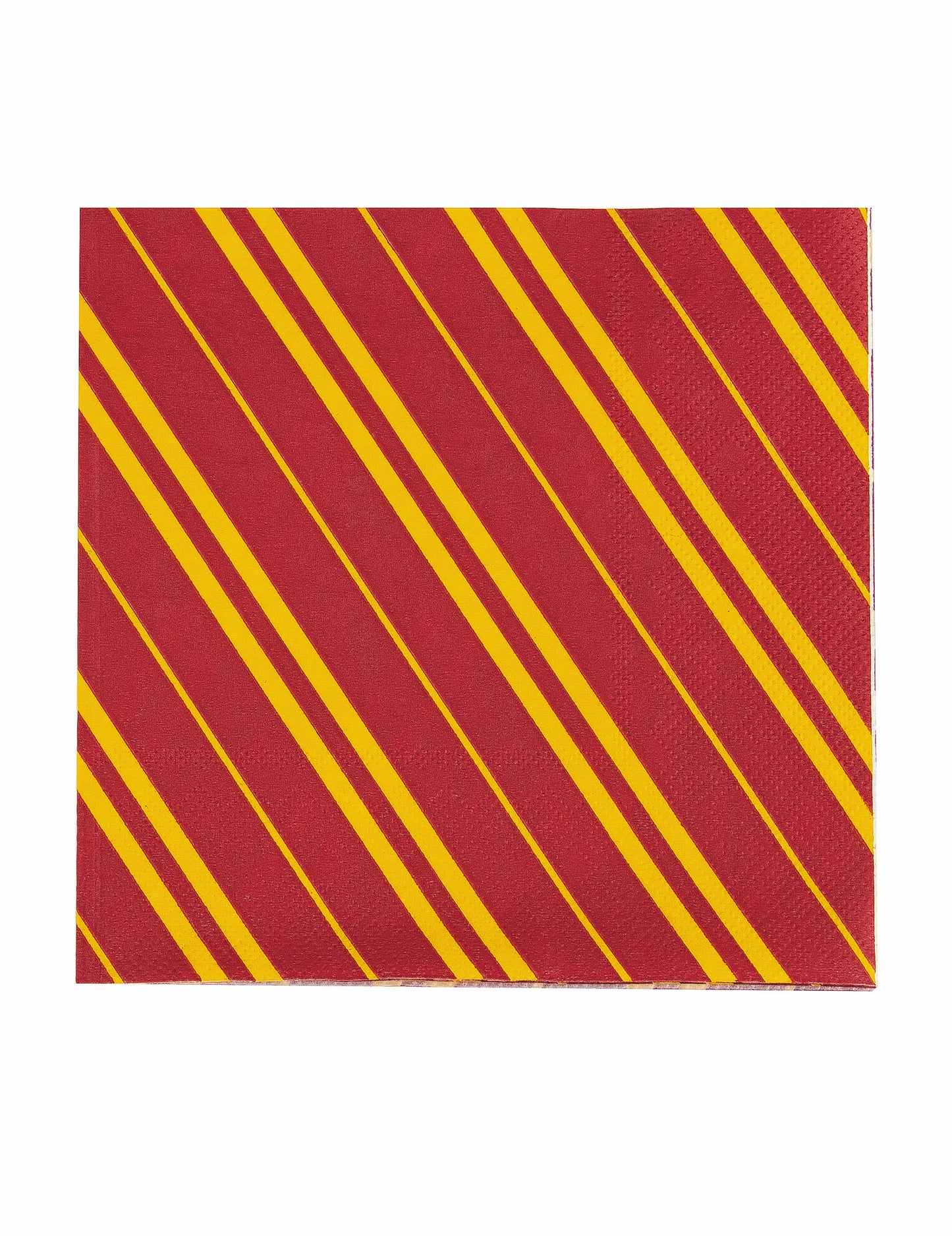 Serviettes en papier sorcier pour fête à rayures rouges et jaunes