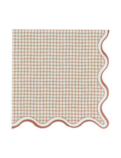 16 Guardanapos de papel vichy Cottage Living 33 x 33 cm
