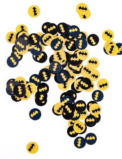 Confettis Batman jaune et noir