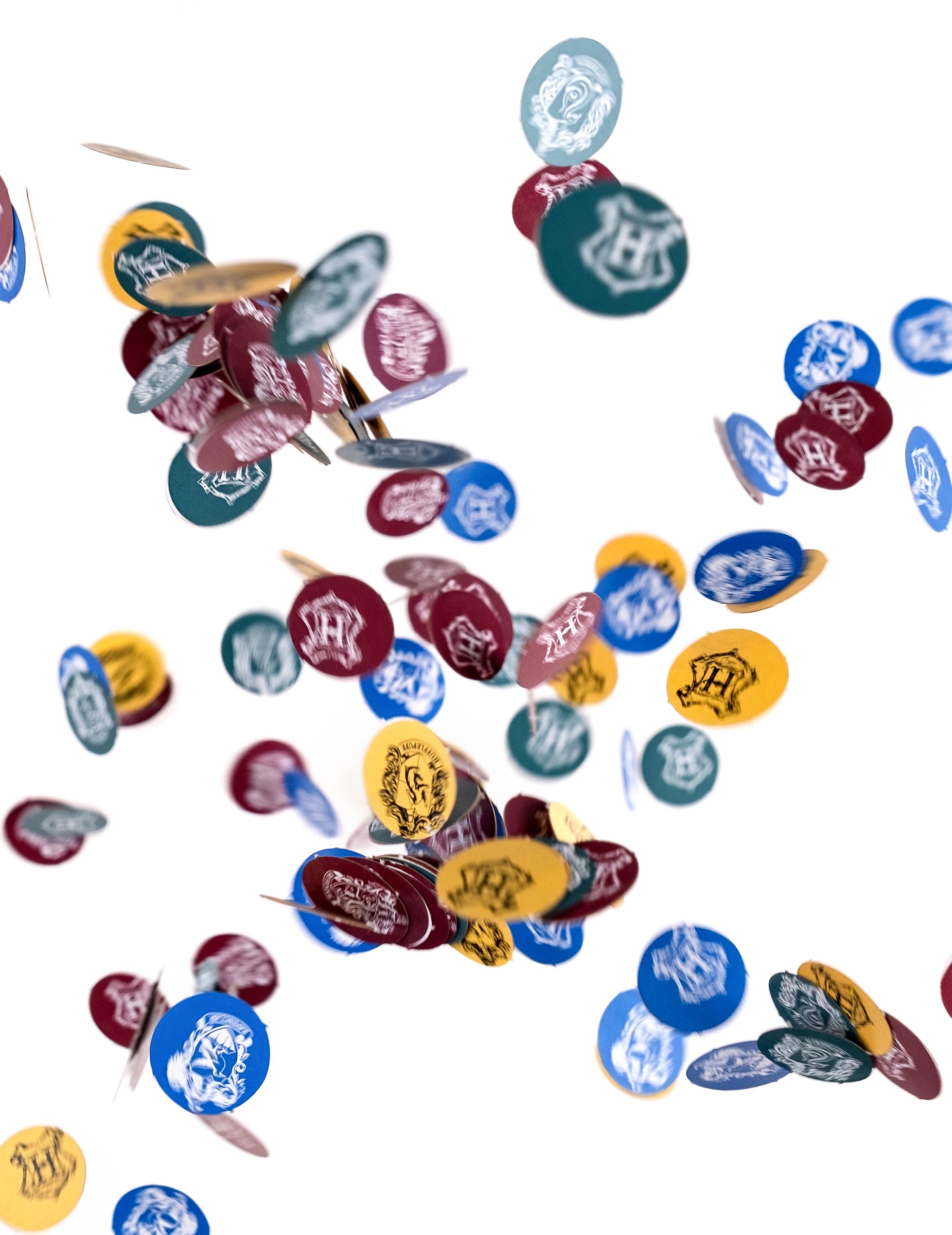 Mise en situation des confettis Harry Potter