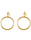 Boucles d'oreilles pirate pour adulte dorées