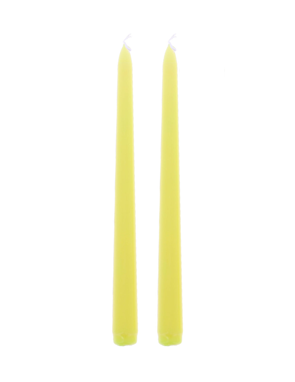 2 Velas compridas amarelas 25 cm