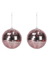 bolas de discoteca de ouro rosa de 10 cm