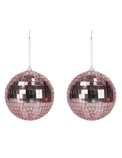 bolas de discoteca de ouro rosa de 10 cm