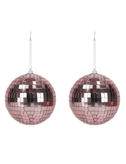 bolas de discoteca de ouro rosa de 10 cm